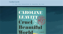 Desktop Screenshot of carolineleavitt.com