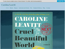 Tablet Screenshot of carolineleavitt.com